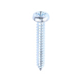 This is an image of Timco - Metal Tapping Screws - PZ - Pan - Self-Tapping - Zinc 12 x 1 1/2" - (200 PCS Box) 12112CPAZS