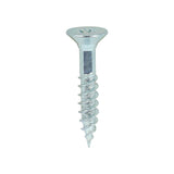 This is an image of Timco - Twin-Threaded Woodscrews - PZ - Double Countersunk - Zinc 12 x 1 1/4" - (200 PCS Box) 12114CWZ