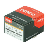 This is an image of Timco - Solid Brass Timber Screws - SLOT - Countersunk 12 x 2 1/2" - (100 PCS Box) 12212CBS