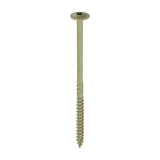 This is an image of Timco - Timber Frame Construction & Landscaping Screws - Wafer - Exterior - Green Organic 6.7 x 125mm - (50 PCS Box) 125INW