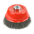 This is an image of Timco - Angle Grinder Cup Brush - Crimped Steel Wire 125mm (1 Each Box) 125TCC