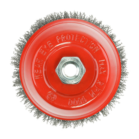 This is an image of Timco - Angle Grinder Cup Brush - Crimped Steel Wire 125mm (1 Each Box) 125TCC
