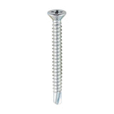 This is an image of Timco - Window Fabrication Screws - Countersunk - PH - Self-Tapping - Self-Drilling Point - Zinc 3.9 x 38mm - (1000 PCS Box) 125Z
