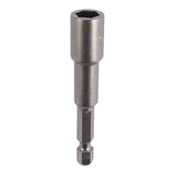 This is an image of Timco - Magnetic Socket Driver Bit - Hex 13 x 65 (1 Each Blister Pack) 13SDB