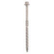 This is an image of Timco - Timber Screws - Hex - Stainless Steel 6.7 x 150mm - (4 PCS TIMpac) 150INDEXSSTP