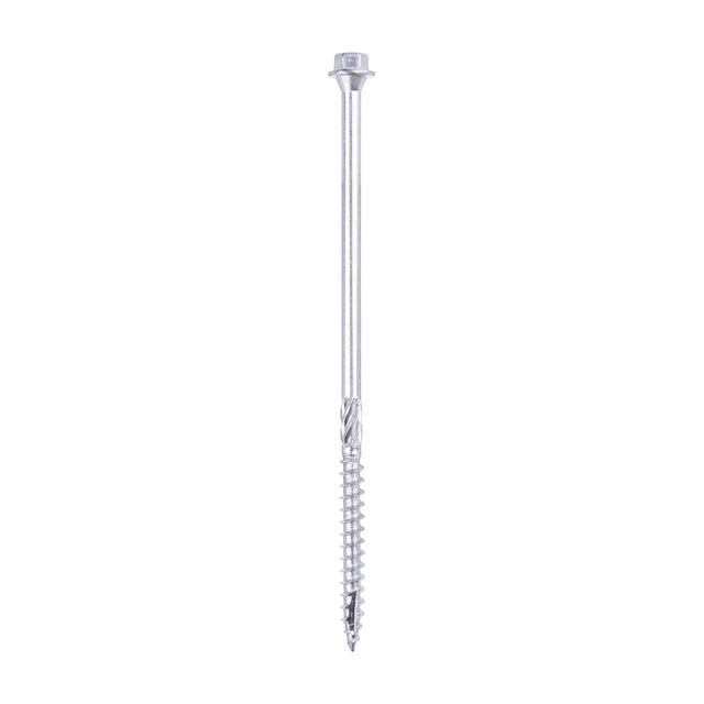 This is an image of Timco - Timber Frame Construction & Landscaping Screws - Hex - A4 Stainless Steel 6.7 x 150mm - (25 PCS Tube) 150INDEXSST