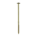 This is an image of Timco - Timber Frame Construction & Landscaping Screws - Wafer - Exterior - Green Organic 6.7 x 150mm - (50 PCS Box) 150INW