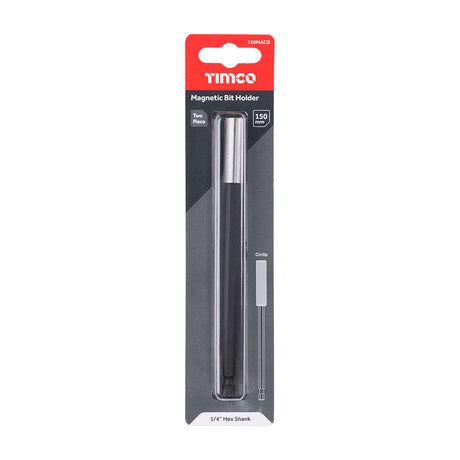 This is an image of Timco - Two Piece Magnetic Adaptor - Circlip 1/4 x 150 (1 Each Blister Pack) 150MACB