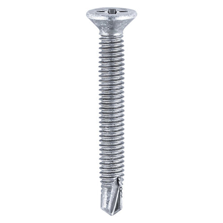 This is an image of Timco - Window Fabrication Screws - Countersunk - PH - Metric Thread - Self-Drilling Point - Zinc M4 x 25mm - (1000 PCS Box) 153Z