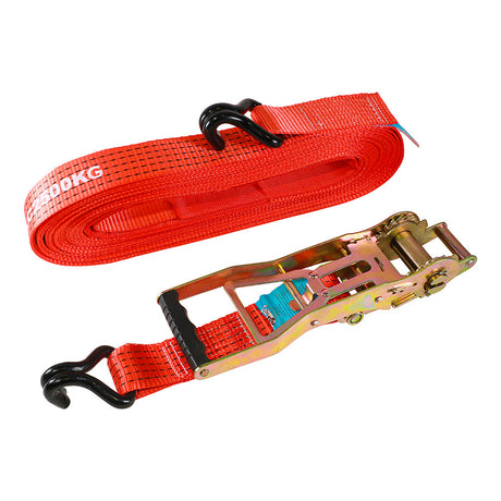 This is an image of Timco - Ratchet Strap - J Hook - Heavy Duty 15m x 50mm (1 Each Bag) 15RS1J