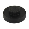 This is an image of Timco - Hex Head Cover Caps - Black 16mm - (1000 PCS Bag) 1600E53CAP