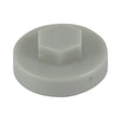 This is an image of Timco - Hex Head Cover Caps - White 16mm - (1000 PCS Bag) 1600E55CAP