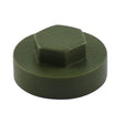 This is an image of Timco - Hex Head Cover Caps - Olive Green 16mm - (1000 PCS Bag) 1612B27CAP