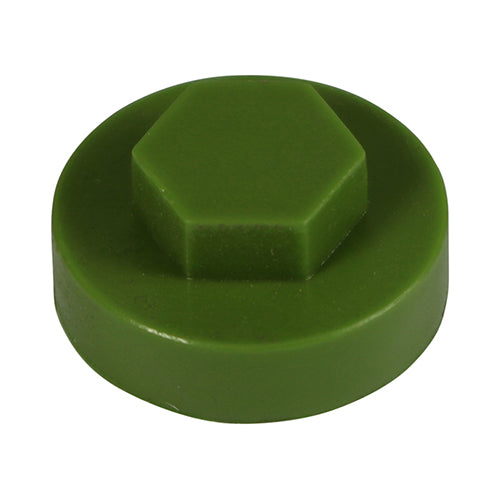 This is an image of Timco - Hex Head Cover Caps - Sage 16mm - (1000 PCS Bag) 1612D45CAP