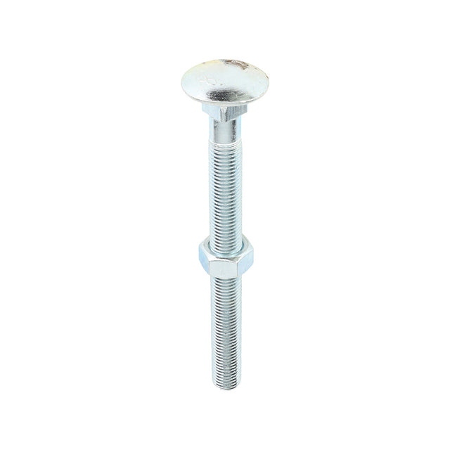 This is an image of Timco - Carriage Bolts & Hex Nuts - Zinc M16 x 180mm - (5 PCS Box) 16180CB