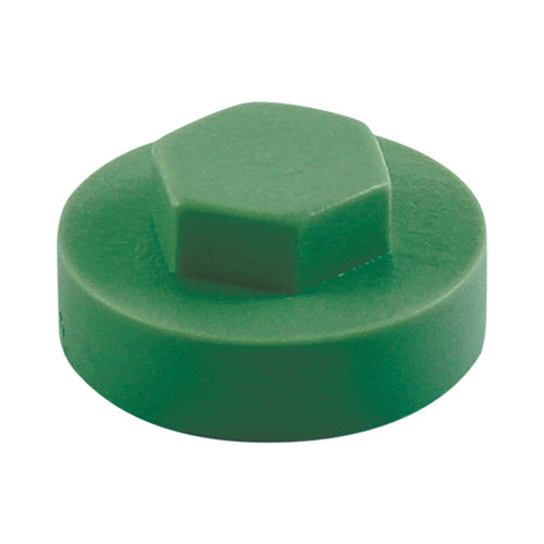 This is an image of Timco - Hex Head Cover Caps - Heritage 16mm - (1000 PCS Bag) 16RAL6002CAP