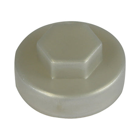 This is an image of Timco - Hex Head Cover Caps - Metallic Silver 16mm - (1000 PCS Bag) 16S7500CAP