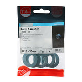 This is an image of Timco - Form A Washers - Zinc M16 - (8 PCS TIMpac) 16WHAZP