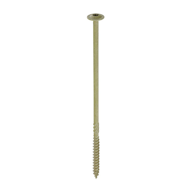 This is an image of Timco - Timber Screws - TX - Wafer - Exterior - Green 6.7 x 175mm - (4 PCS TIMpac) 175INDEXWP