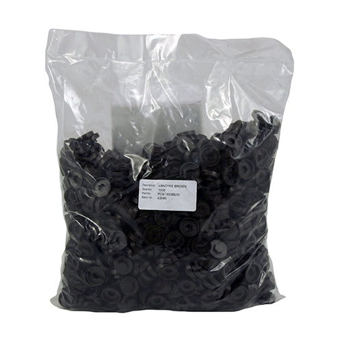 This is an image of Timco - Hex Head Cover Caps - Black 19mm - (1000 PCS Bag) 1900E53CAP