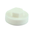 This is an image of Timco - Hex Head Cover Caps - White 19mm - (1000 PCS Bag) 1900E55CAP
