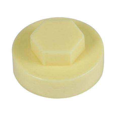 This is an image of Timco - Hex Head Cover Caps - Honesty 19mm - (1000 PCS Bag) 1910C31CAP