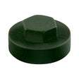 This is an image of Timco - Hex Head Cover Caps - Juniper Green 19mm - (1000 PCS Bag) 1912B29CAP