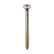 This is an image of Timco - Element Screws - Shallow Pan Countersunk - PH - Self-Tapping Thread - AB Point - Yellow 4.8 x 55mm - (200 PCS Box) 191Y