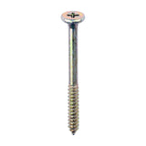 This is an image of Timco - Element Screws - Shallow Pan Countersunk - PH - Self-Tapping Thread - AB Point - Yellow 4.8 x 55mm - (200 PCS Box) 191Y