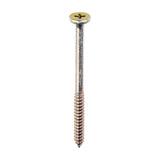 This is an image of Timco - Element Screws - Shallow Pan Countersunk - PH - Self-Tapping Thread - AB Point - Yellow 4.8 x 65mm - (200 PCS Box) 192Y