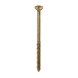 This is an image of Timco - Element Screws - Shallow Pan Countersunk - PH - Self-Tapping Thread - AB Point - Yellow 4.8 x 80mm - (200 PCS Box) 193Y