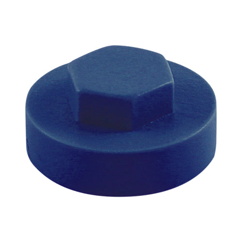 This is an image of Timco - Hex Head Cover Caps - Sargasso 19mm - (1000 PCS Bag) 19RAL5003CAP