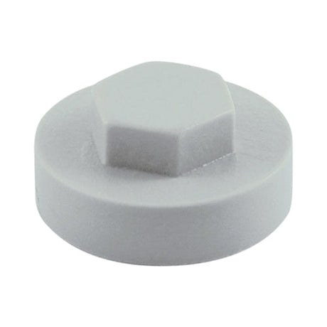 This is an image of Timco - Hex Head Cover Caps - Oyster 19mm - (1000 PCS Bag) 19RAL7035CAP