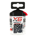 This is an image of Timco - Impact Driver Bits - PH No.1 x 25 (10 Pieces Handy Bit Pack) 1PH25X6