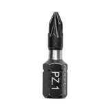 This is an image of Timco - Impact Driver Bits - PZ No.1 x 25 (10 Pieces Handy Bit Pack) 1PZ25X6