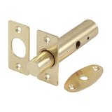 This is an image of Timco - Door Rack Bolts - Electro Brass 60mm (2 Pieces TIMpac) 200020P