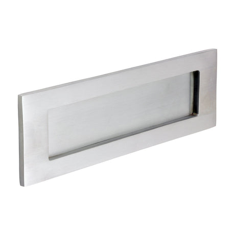 This is an image of Timco - Victorian Letter Plate - Satin Chrome 250 x 74 (1 Each TIMbag) 200021P