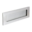 This is an image of Timco - Victorian Letter Plate - Satin Chrome 250 x 74 (1 Each Box) 200021