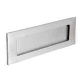 This is an image of Timco - Victorian Letter Plate - Satin Chrome 250 x 74 (1 Each Box) 200021