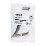 This is an image of Timco - Door Numeral 7 - Polished Brass 75mm (1 Each Bag) 200039