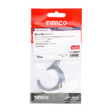 This is an image of Timco - Door Numeral 3 - Polished Chrome 75mm (1 Each TIMpac) 200047P