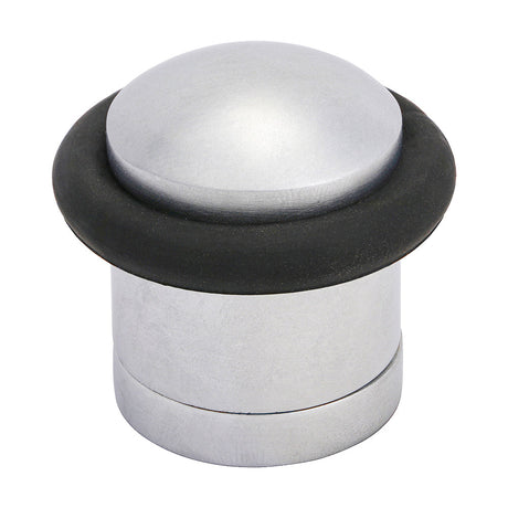 This is an image of Timco - Cylinder Door Stop - Satin Chrome 41mm (1 Each Bag) 200049