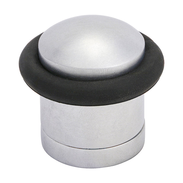 This is an image of Timco - Cylinder Door Stop - Satin Chrome 41mm (1 Each Bag) 200049