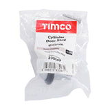 This is an image of Timco - Cylinder Door Stop - Satin Chrome 41mm (1 Each Bag) 200049
