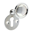 This is an image of Timco - Pair of Traditional Pattern Escutcheon - Polished Chrome 32mm (1 Pairs TIMpac) 200061P