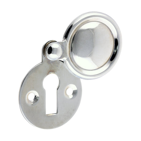 This is an image of Timco - Pair of Traditional Pattern Escutcheon - Polished Chrome 32mm (1 Pairs TIMpac) 200061P