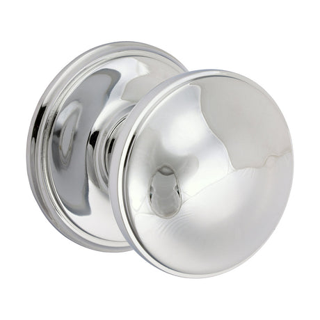 This is an image of Timco - Centre Door Knob - Polished Chrome 66mm (1 Each TIMbag) 200067P