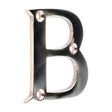 This is an image of Timco - Door Letter B - Polished Brass 64mm (1 Each TIMpac) 200113P