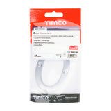 This is an image of Timco - Door Numeral 0 - Satin Chrome 81mm (1 Each TIMpac) 200119P