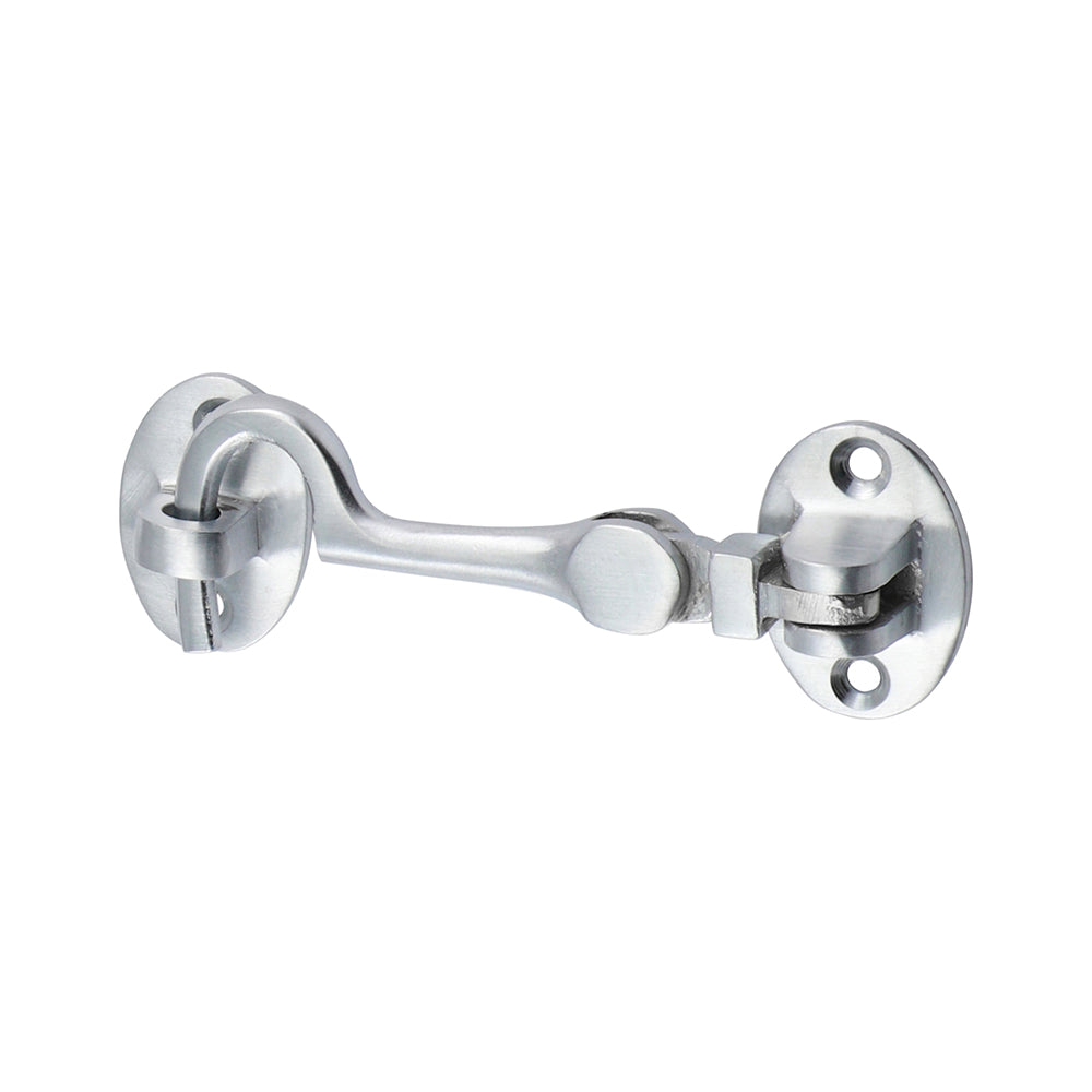 This is an image of Timco - Cabin Hook - Satin Chrome 75mm (1 Each TIMpac) 200123P